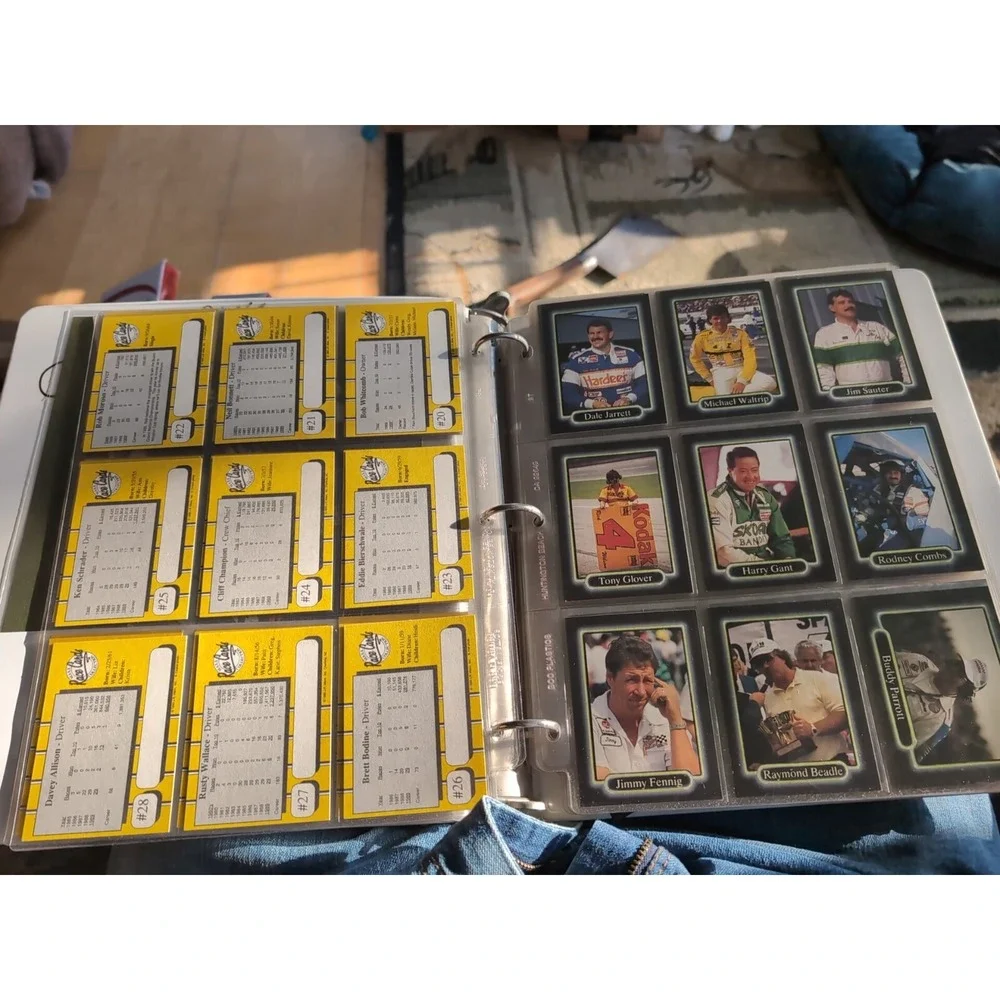 Vintage 1989 NASCAR Winston Cup Collectable Maxx Race Cards‎ 200 Set Binder